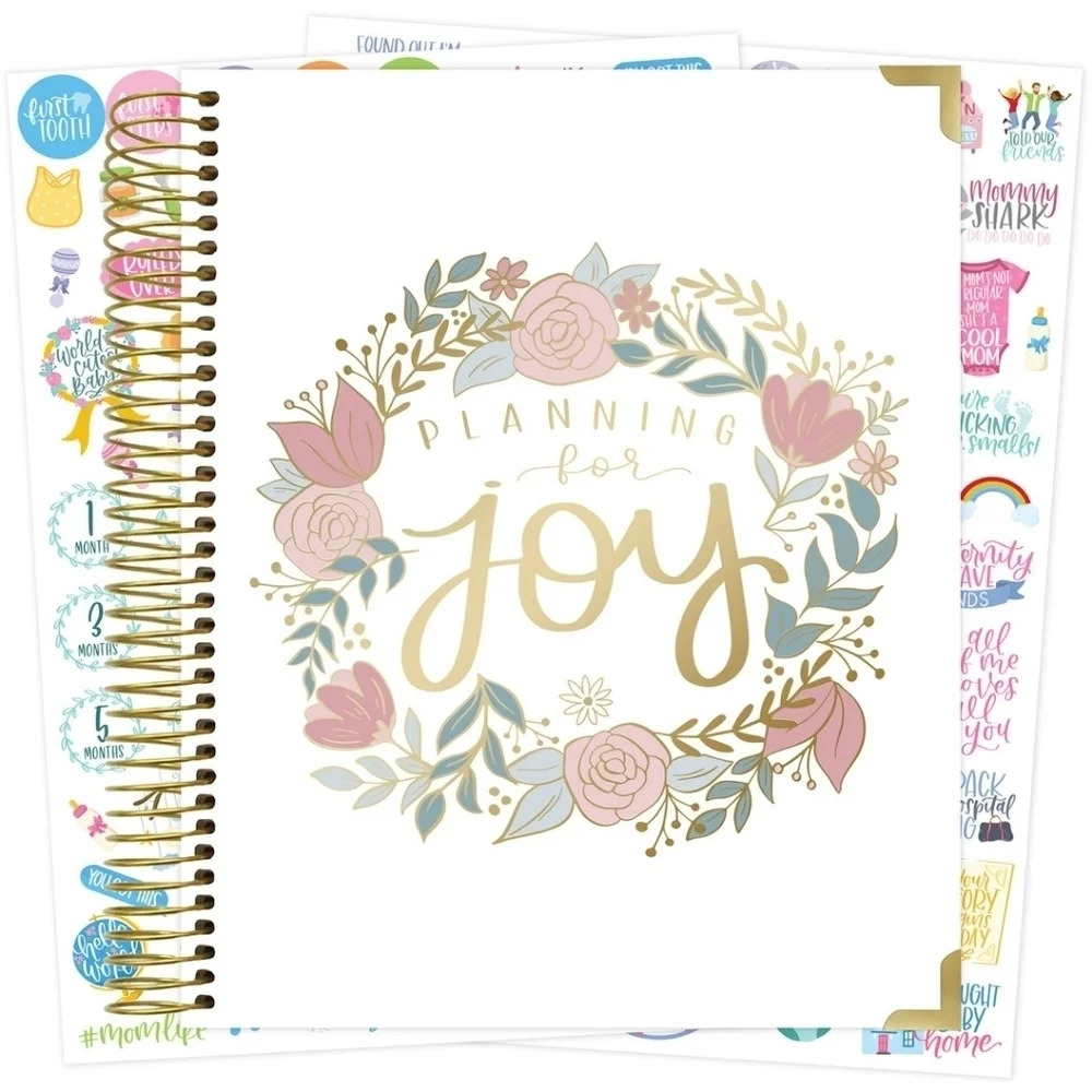 NWT Bloom Pregnancy & Baby's First Year Planner & Calendar, Planning for Joy